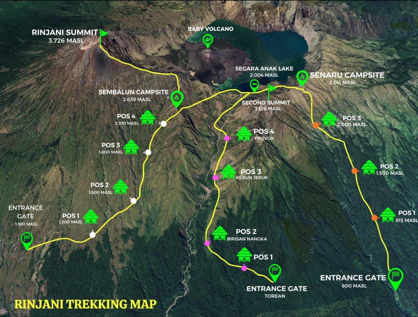 Rinjani Map